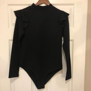 SHEIN Ruffled Shoulder Bodysuit